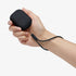 ACS05479 - Apple AirPods Pro 2 Case Silicone Fit + strap in black showing the front and side with strap